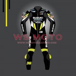 Suzuki Racing Suit ECSTAR Motorbike Rider's Leather Racing Suit Model MotoGP Suit 2021